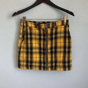 Forever 21- Plaid Yellow Skirt